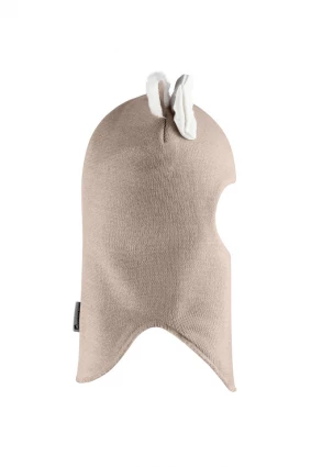 Зимова шапочка-шолом Corona.hm "Кицюня" капучіно