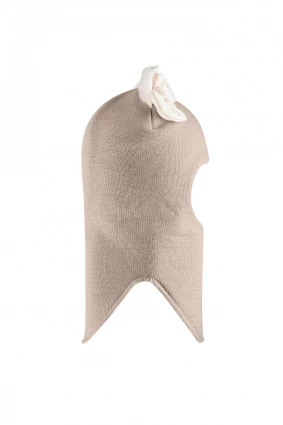 Зимова шапочка-шолом Corona.hm "Кицюня" з кнопочками лате