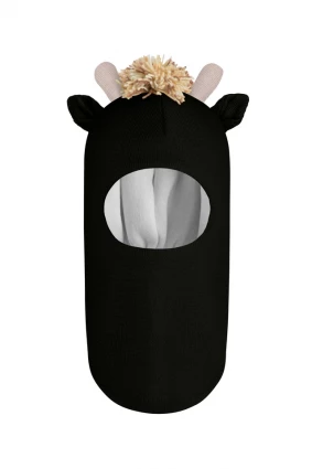 Зимова шапочка-шолом Corona.hm *Міс Жирафка* чорний