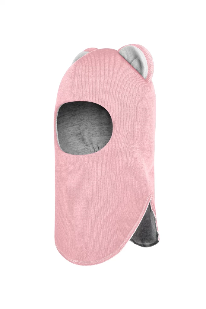 Зимняя шапочка шлем Corona.hm "Мисс Львица" розовый