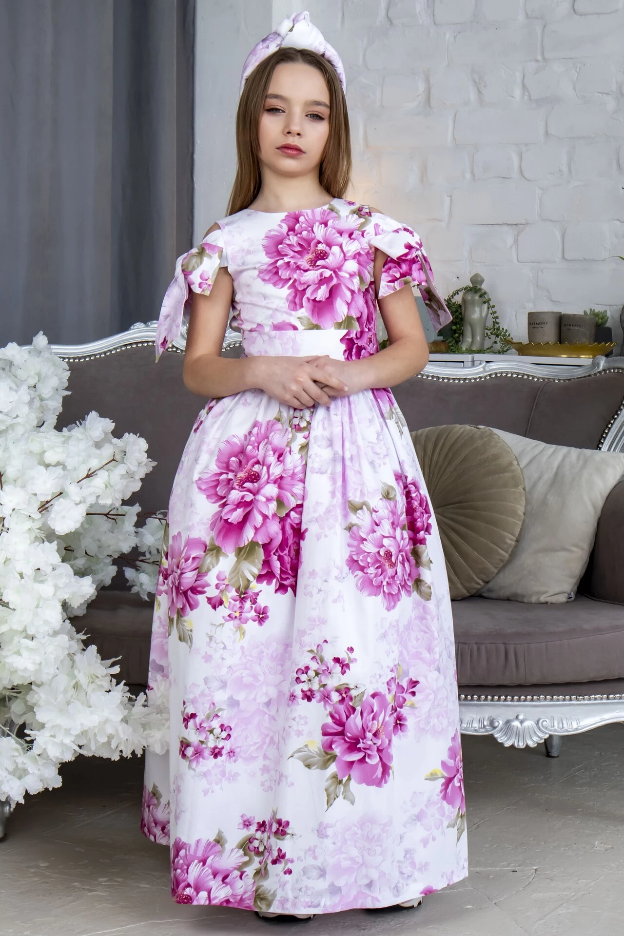 Сукня для дівчинки Corona.hm “Шарм”, півонія бордова