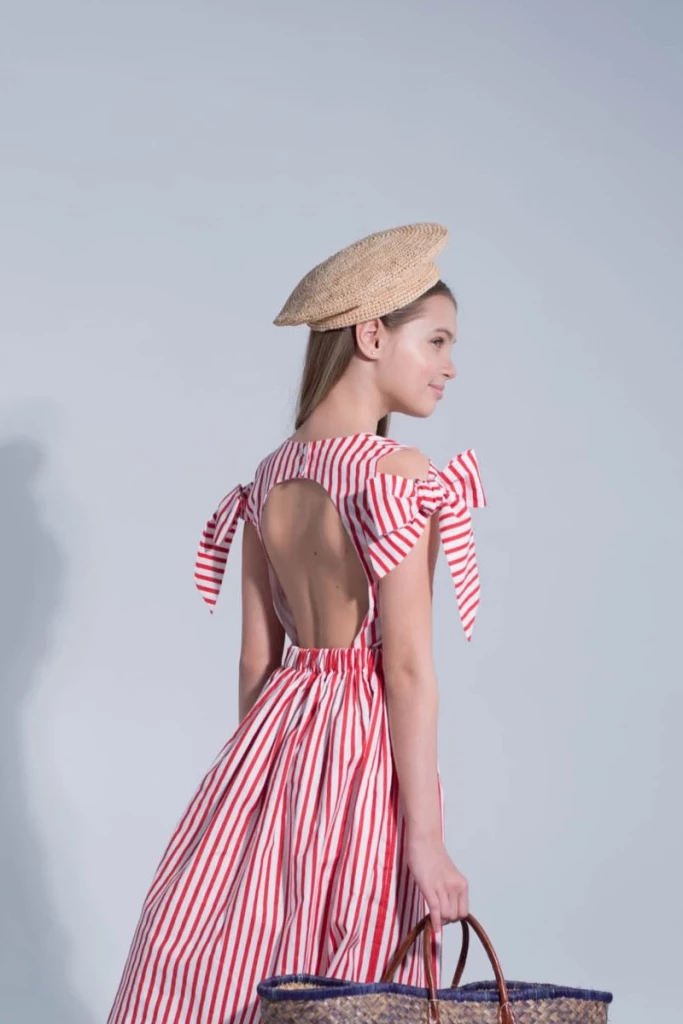 Сукня для дівчинки Corona.hm “Шарм”, червона смужка