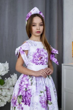 Сукня для дівчинки Corona.hm “Шарм”, півонія фіолетова