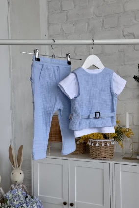 Костюм для хлопчика 'Бостон ' Блакитний