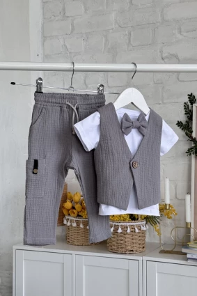 Костюм для хлопчика 'Бостон ' Сірий