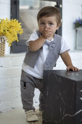 Костюм для хлопчика 'Бостон ' Сірий