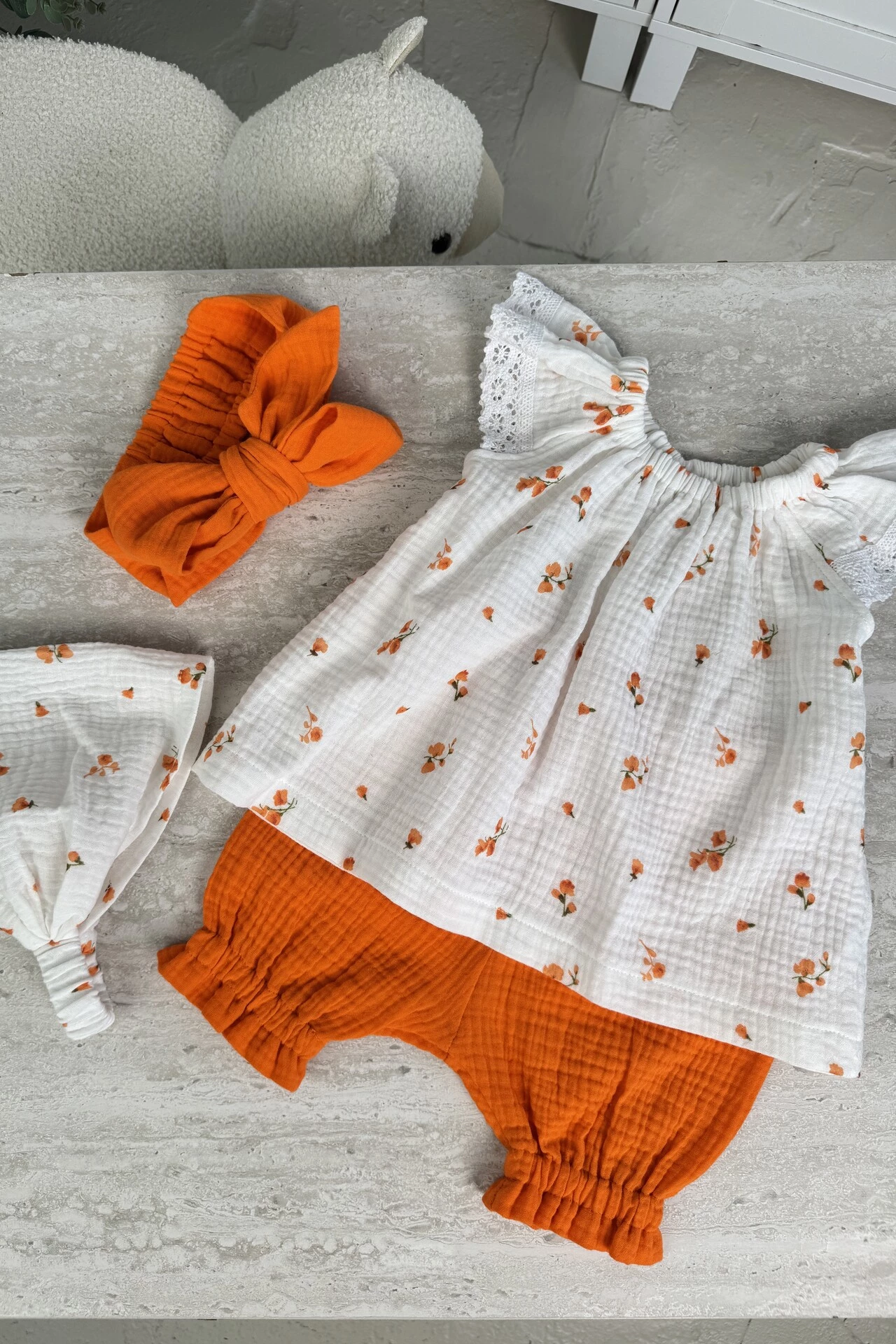 Комплект з мусліну *Оранж*