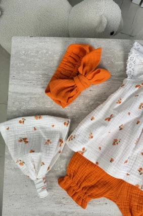 Комплект з мусліну *Оранж*