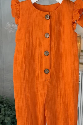 Ромпер з мусліну *Оранж* + косинка