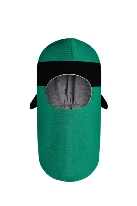 Зимова шапочка-шолом Corona.hm "Ніндзя" смарагд