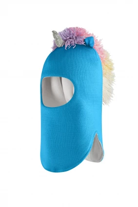 Зимова шапочка-шолом Corona.hm "Єдиноріжка" бірюза