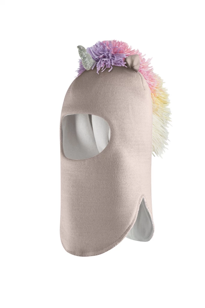 Зимова шапочка-шолом Corona.hm "Єдиноріжка" капучіно