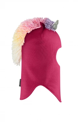 Зимова шапочка-шолом Corona.hm "Єдиноріжка" ягідний