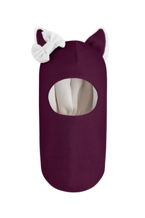 Зимова шапочка-шолом Corona.hm "Лисичка" бордо