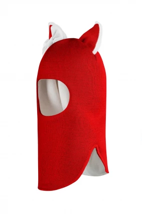 Зимова шапочка-шолом Corona.hm "Лисичка" червоний