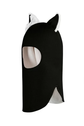 Зимова шапочка-шолом Corona.hm "Лисичка" чорний