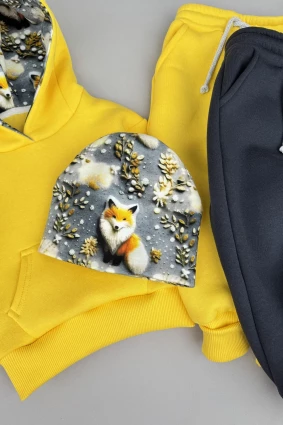 Костюм Corona.hm *Лисичка* жовтий з додатковими штанами та шапочкою (шапочка на вибір)