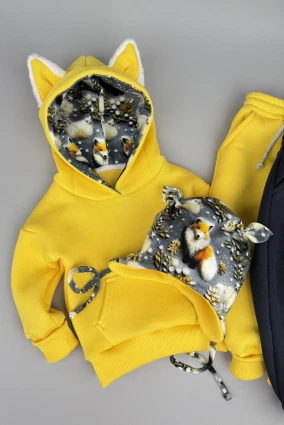 Костюм Corona.hm *Лисичка* жовтий з додатковими штанами та шапочкою (шапочка на вибір)