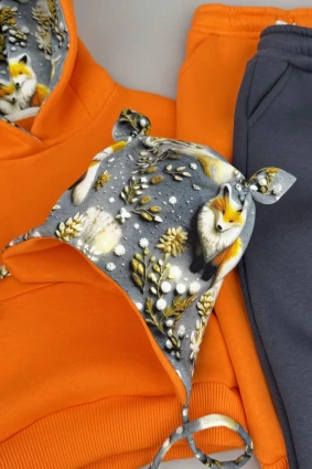 Костюм Corona.hm *Лисичка* помаранчевий з додатковими штанами та  шапочкою (шапочка на вибір)