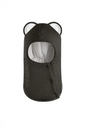 Зимова шапочка-шолом Corona.hm “Лев” із кнопками  графіт