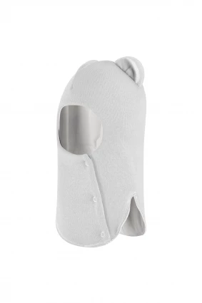 Зимова шапочка-шолом Corona.hm “Лев” із кнопками  молоко