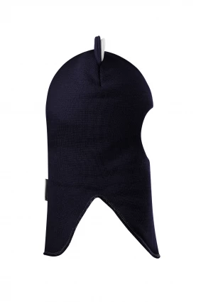 Зимова шапочка-шолом Corona.hm “Лев” із кнопками  синій