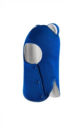 Зимова шапочка-шолом Corona.hm "Міс Левиця"  із кнопками  електрик