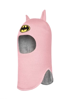 Зимова шапочка-шолом Corona.hm "Бетмен" рожевий