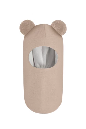 Зимова шапочка-шолом Corona.hm "Пандочка" беж золотий