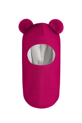 Зимова шапочка-шолом Corona.hm "Пандочка" малина