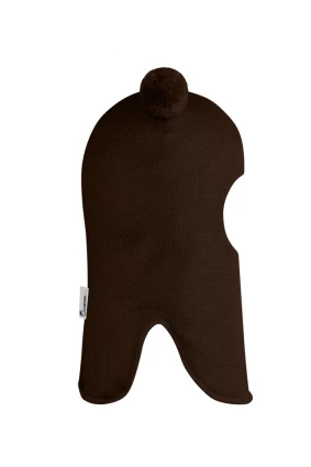 Зимова шапочка-шолом Corona.hm "Пандочка" шоколад