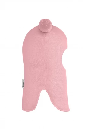 Зимова шапочка-шолом Corona.hm "Пандочка"  із кнопками  рожевий
