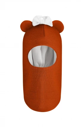 Зимова шапочка-шолом Corona.hm "Міс Мінні" помаранчевий