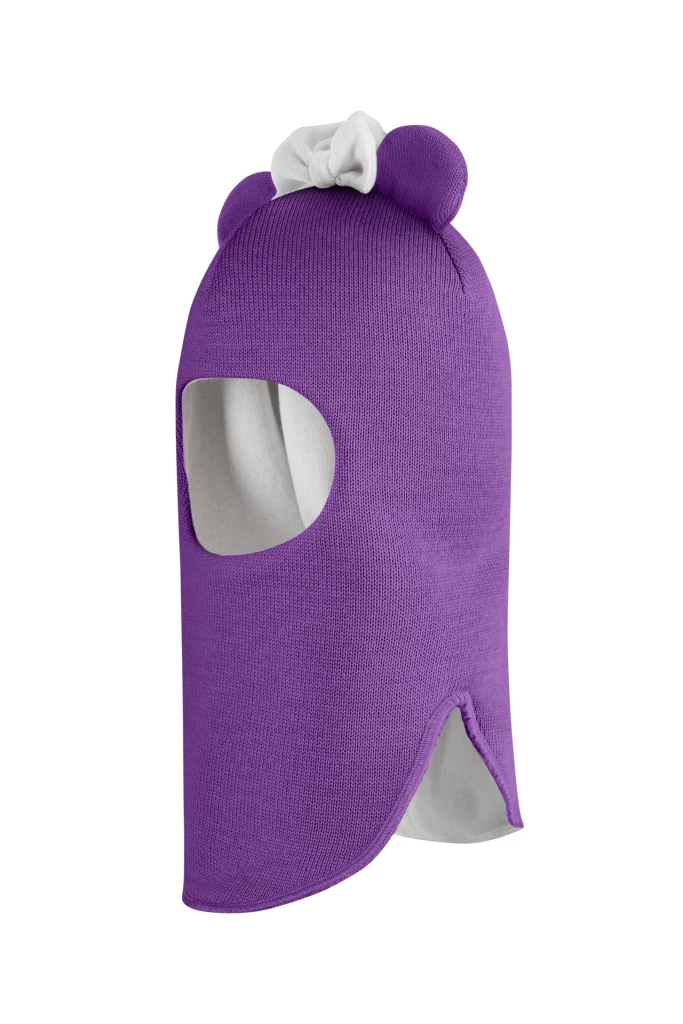 Зимова шапочка-шолом Corona.hm "Міс Мінні" фіалка