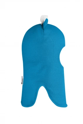 Зимова шапочка-шолом Corona.hm "Міс Мінні" з кнопочками бірюза