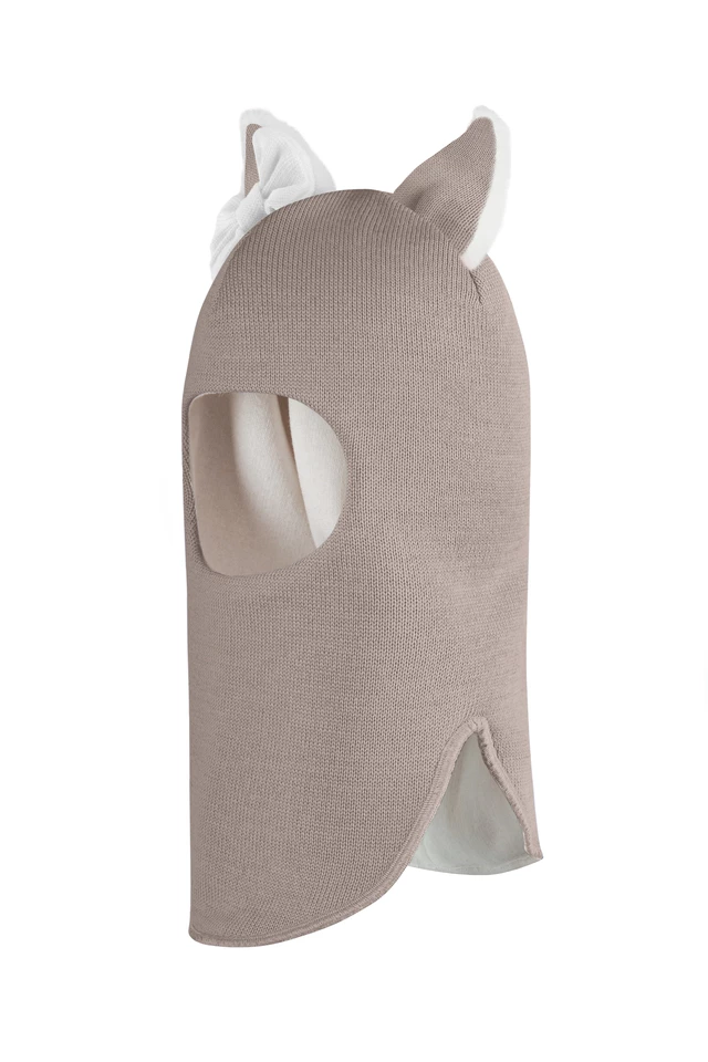 Зимова шапочка-шолом Corona.hm "Лис"  капучіно