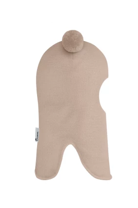 Зимова шапочка-шолом Corona.hm "Пандочка" беж золотий