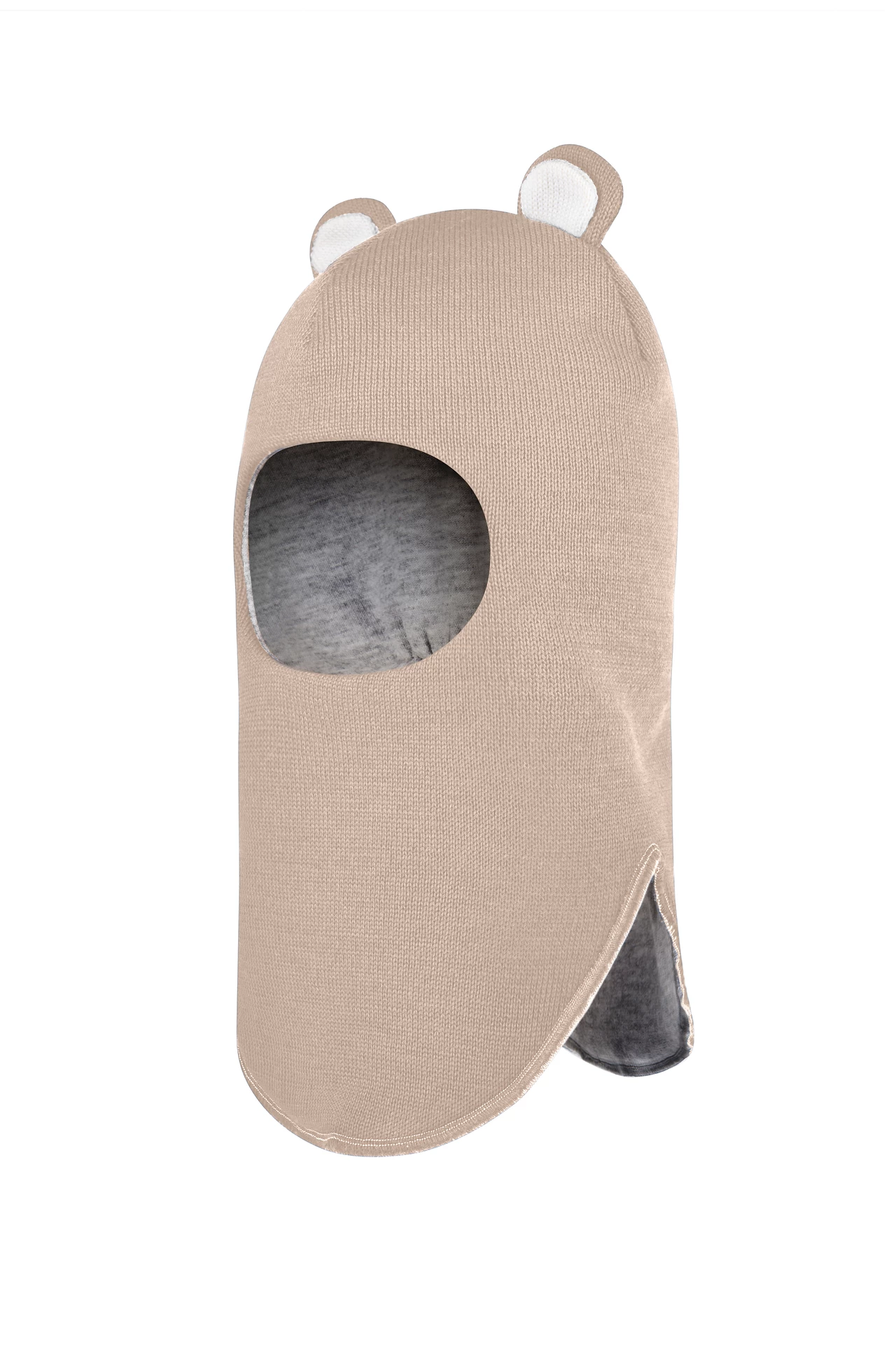 Зимова шапочка-шолом Corona.hm "Міс Ведмедиця" беж золотий