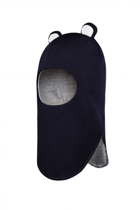 Зимова шапочка-шолом Corona.hm "Міс Ведмедиця" синій