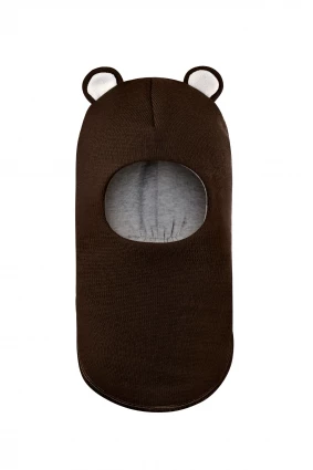 Зимова шапочка-шолом Corona.hm "Міс Ведмедиця" шоколад