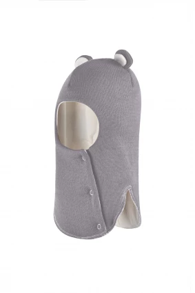 Зимова шапочка-шолом Corona.hm "Міс Ведмедиця" з кнопочками димка