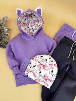 Костюм Corona.hm *Кицюня* фіалка  з додатковими штанами та шапочкою (шапочка на вибір)