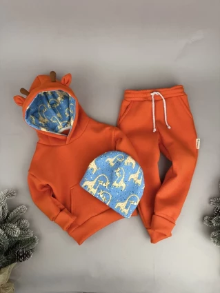 Костюм Corona.hm *Жирафчик* помаранчевий з шапочкою (шапочка на вибір)