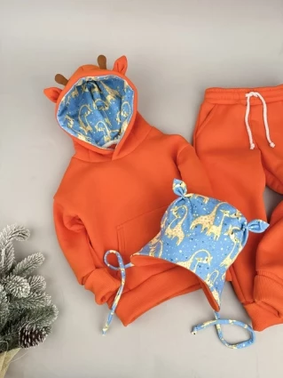 Костюм Corona.hm *Жирафчик* помаранчевий з шапочкою (шапочка на вибір)