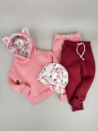 Костюм Corona.hm *Кицюня* рожевий з додатковими штанами та шапочкою (шапочка на вибір)