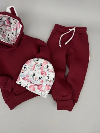 Костюм Corona.hm *Кицюня* бордо з шапочкою (шапочка на вибір)