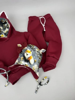 Костюм Corona.hm *Лисичка* бордо з шапочкою (шапочка на вибір)