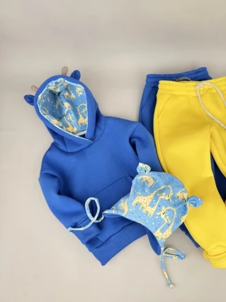 Костюм Corona.hm *Жирафчик* джинс з додатковими штанами та шапочкою (шапочка на вибір)