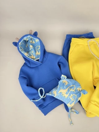 Костюм Corona.hm *Жирафчик* джинс з додатковими штанами та шапочкою (шапочка на вибір)