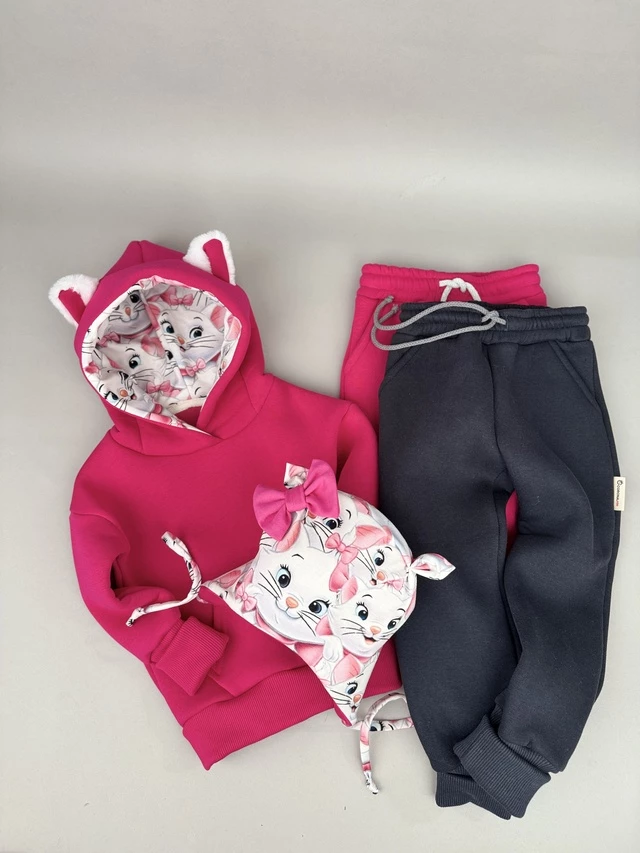 Костюм Corona.hm *Кицюня* малина з додатковими штанами та шапочкою (шапочка на вибір)